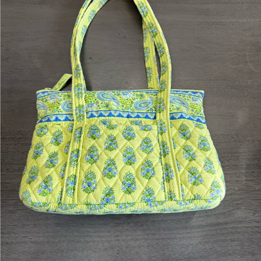 Vera Bradley Yellow and Blue Paisley Tote